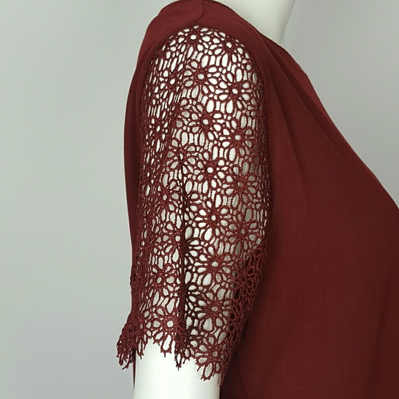 NWT MILEY+MOLLY TOP COLOR BURGANDY - Picture 3 of 4